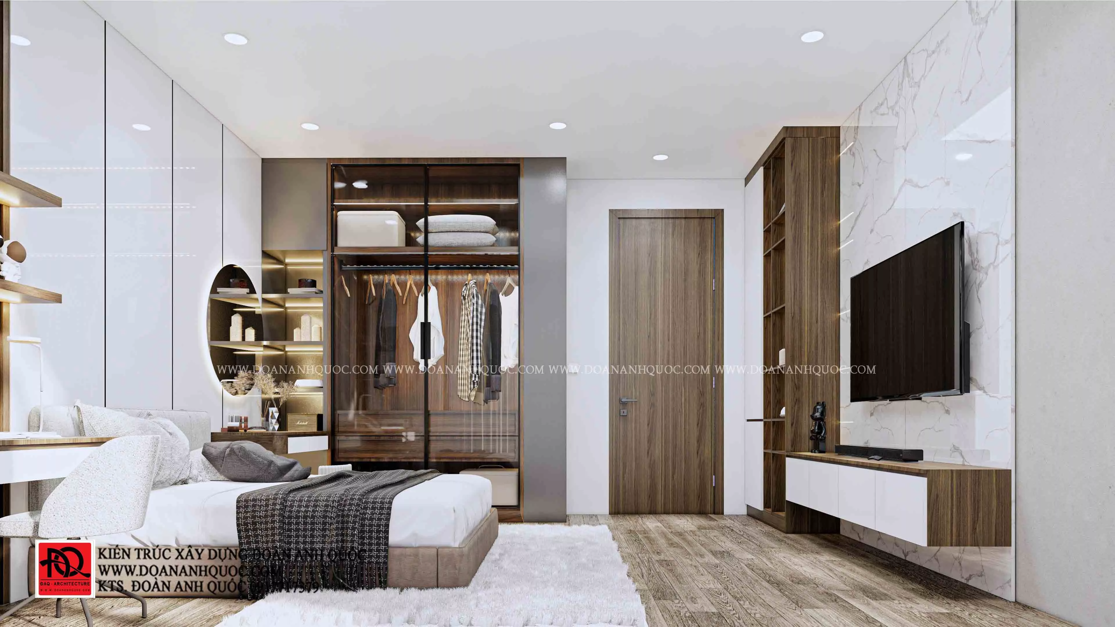 Thiết kế nội thất nhà phố trọn gói nhà anh Lâm tại Phan Thiết - Bình Thuận